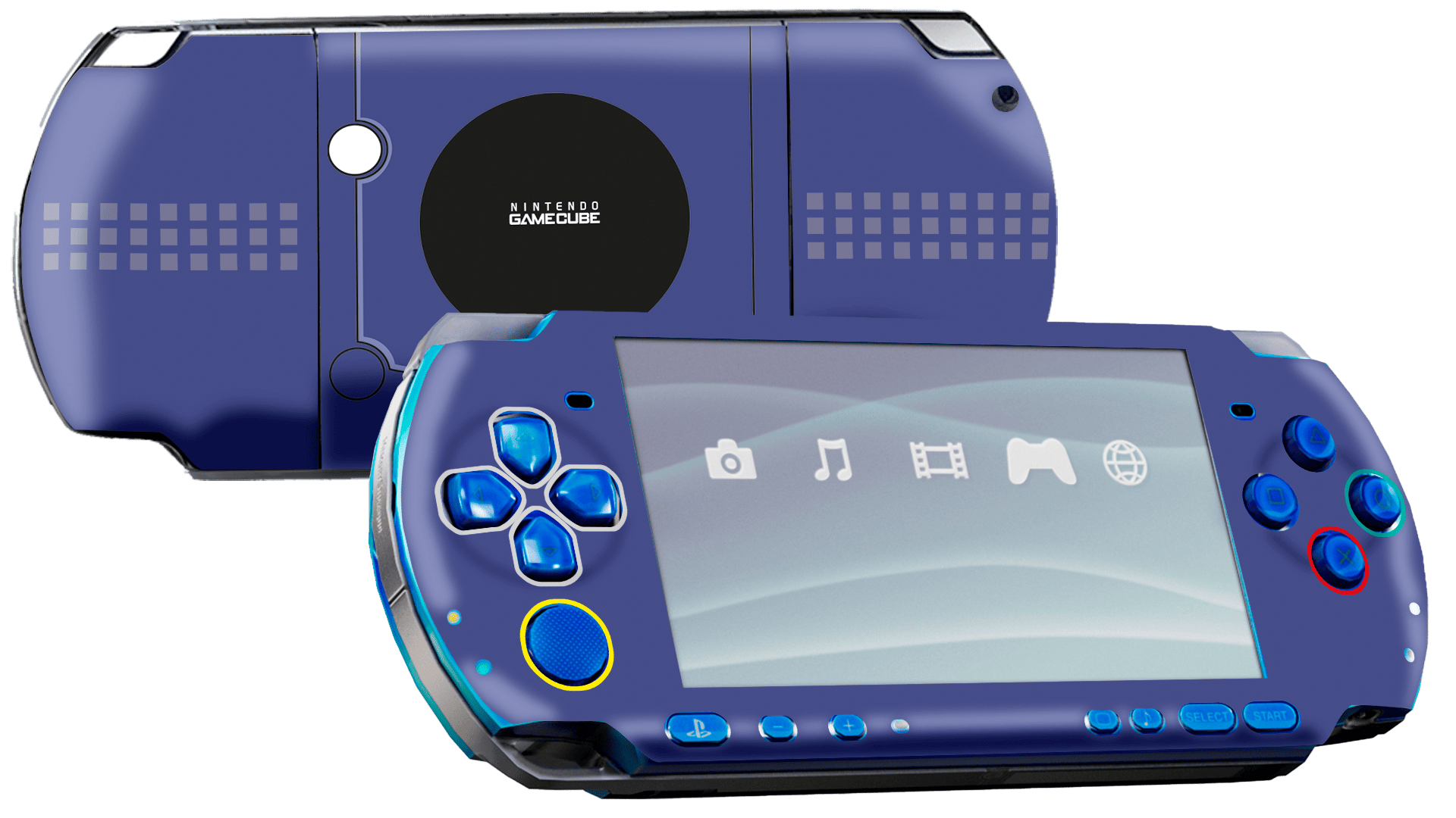 GameCube PSP Handheld Gaming Bundle Skin