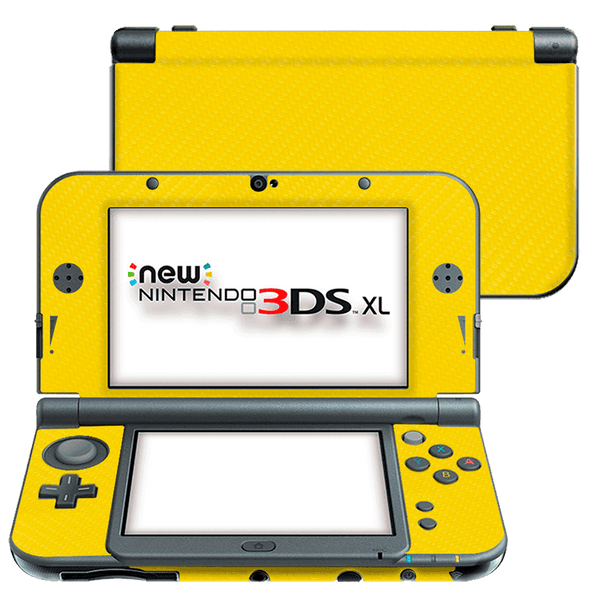 Skin para Nintendo New 3Ds XL edición Fibra Carbono Amarillo – Xonebrand