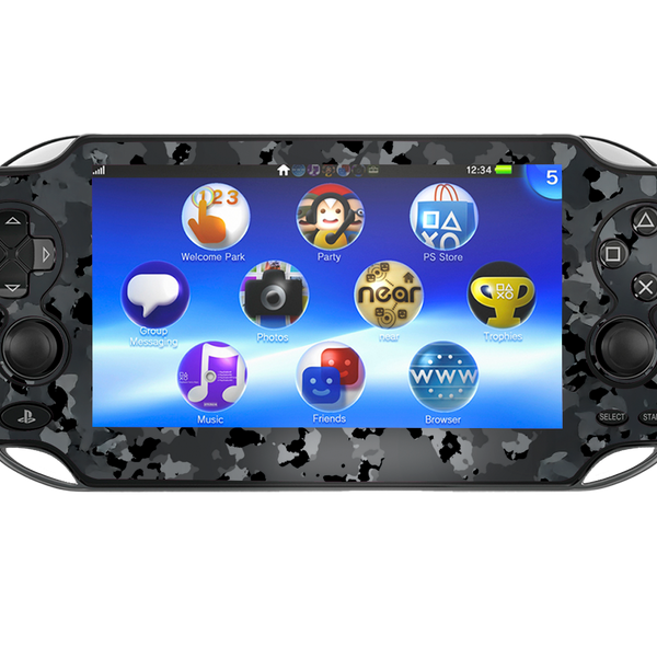Camuflado Gris Skin Playstation Portable PSVita Fat Xonebrand