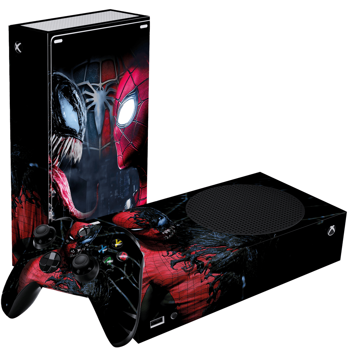 Venom vs Spiderman Skin Xbox Series S Xonebrand