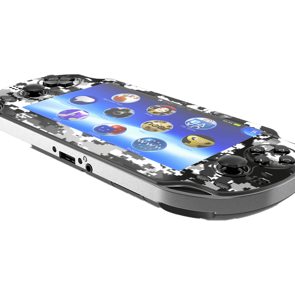 Camouflaged Gray Skin Playstation Portable PSVita Fat