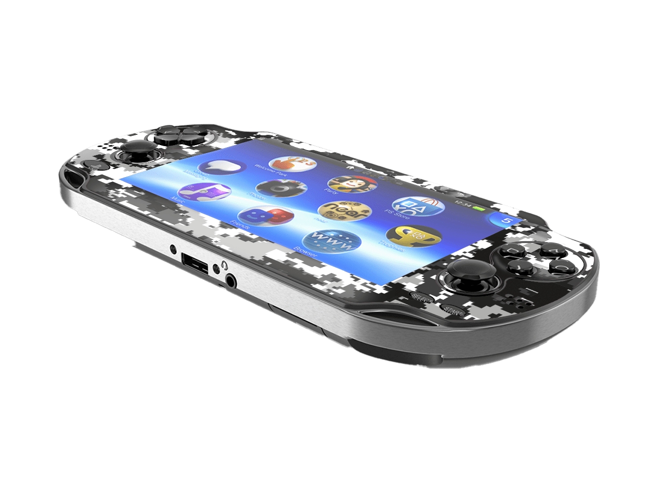 Negro Camuflado PSVITA Fat Bundle Skin