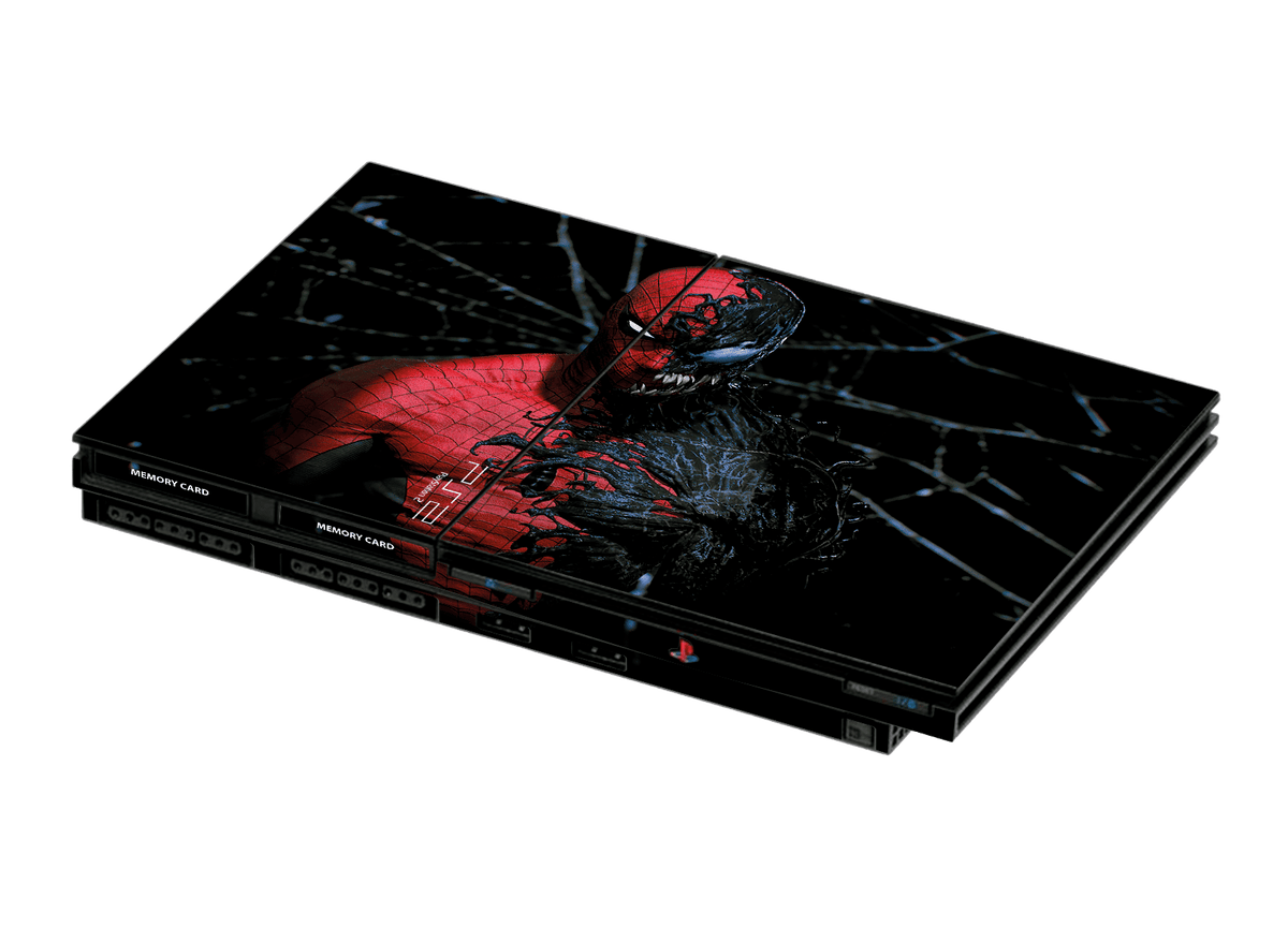 Spiderman vs Venom Skin Playstation 2 Slim Xonebrand