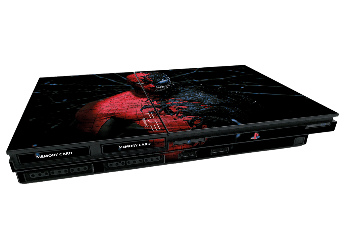 Spiderman vs Venom Skin Playstation 2 Slim Xonebrand