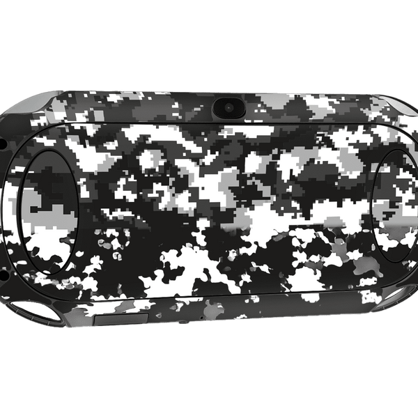 Camouflaged Gray Skin Playstation Portable PSVita Fat