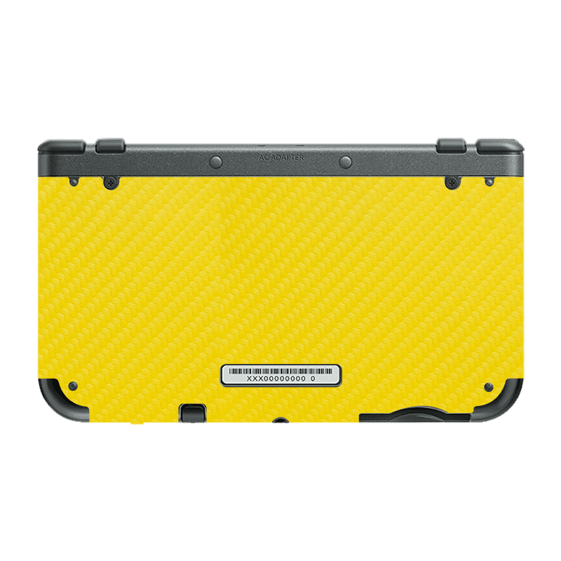 Skin para Nintendo New 3Ds XL edición Fibra Carbono Amarillo – Xonebrand