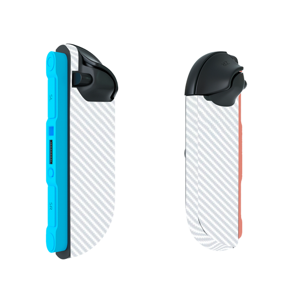 Fibra Carbono Blanco & Negro Skin Nintendo Switch 2 (2025)