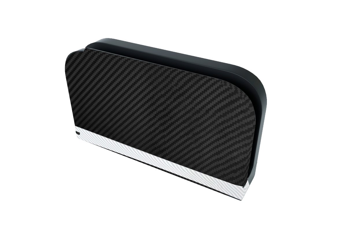 Fibra Carbono Blanco & Negro Skin Nintendo Switch 2 (2025)