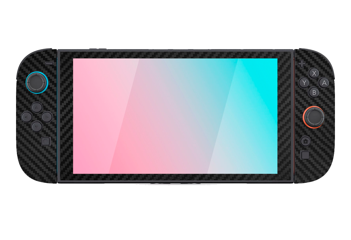 Fibra Carbono Negro Skin Nintendo Switch 2 (2025)
