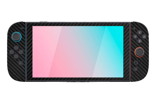 Fibra Carbono Negro Skin Nintendo Switch 2 (2025)