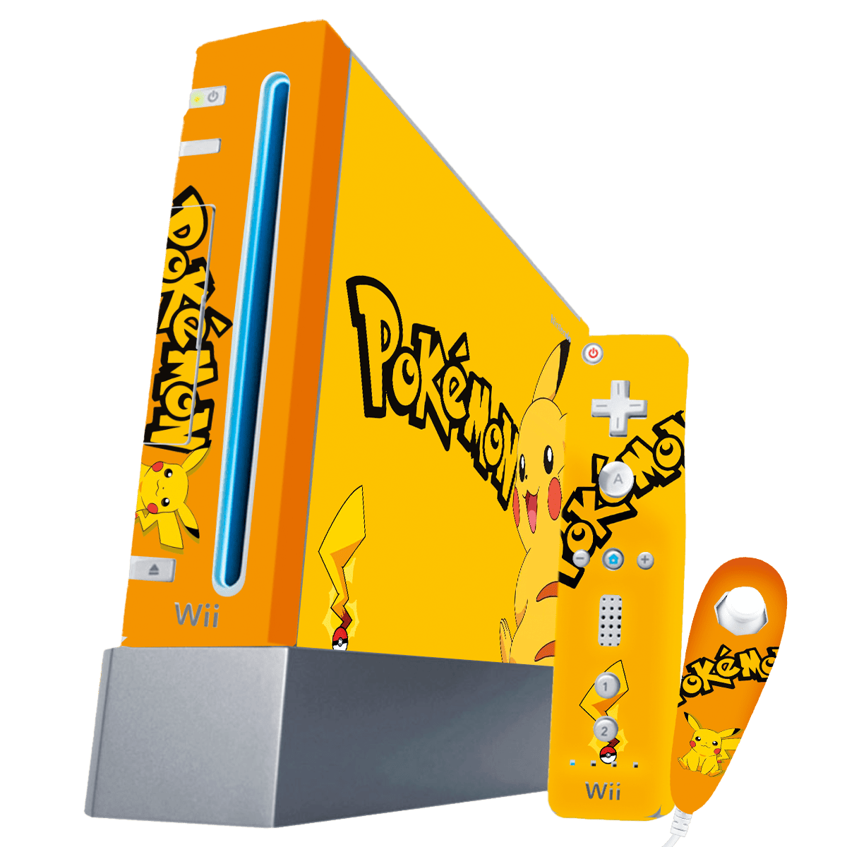 Pokemon Pikachu Skin Nintendo Wii (2006) Xonebrand