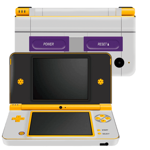 SNES Nintendo DSI XL 2010 Skin