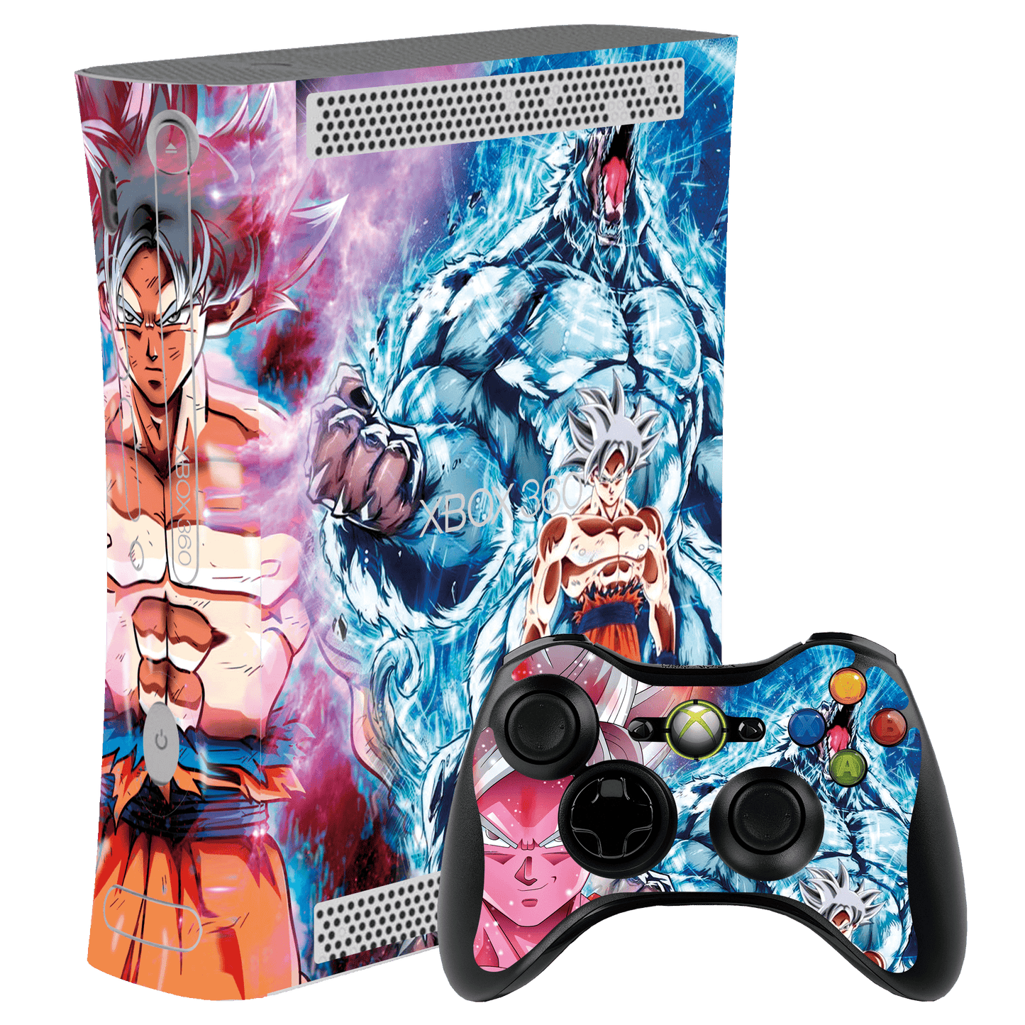 Dragon Ball Goku Ultra Instinto Xbox 360 Fat Bundle Skin