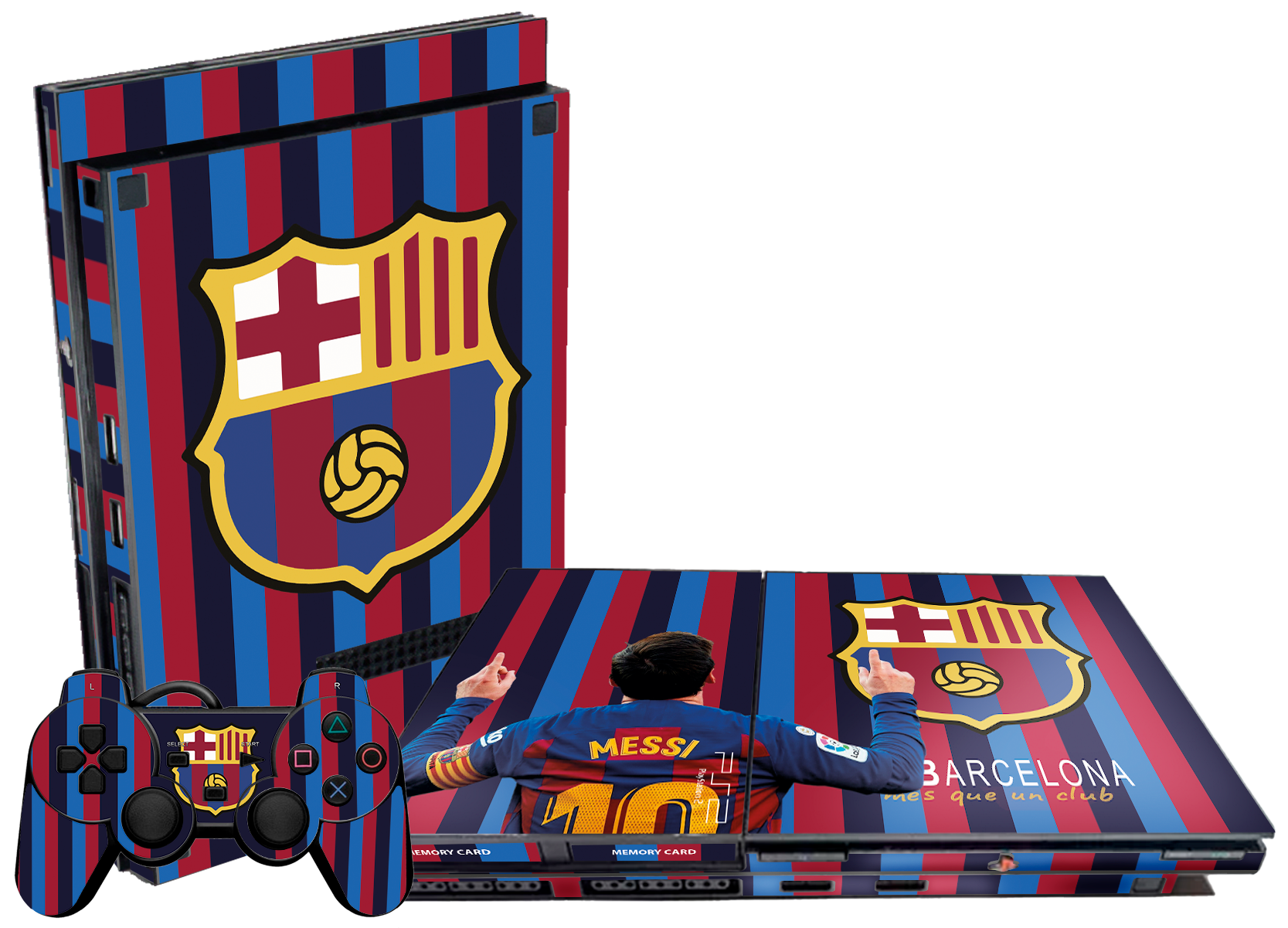 FC Barcelona Skin Playstation 2 Slim