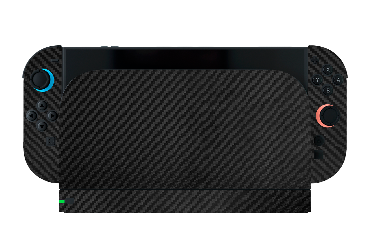 Fibra Carbono Negro Skin Nintendo Switch 2 (2025)