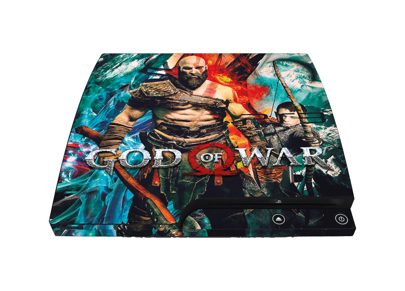 God of War Skin Playstation 3 Slim