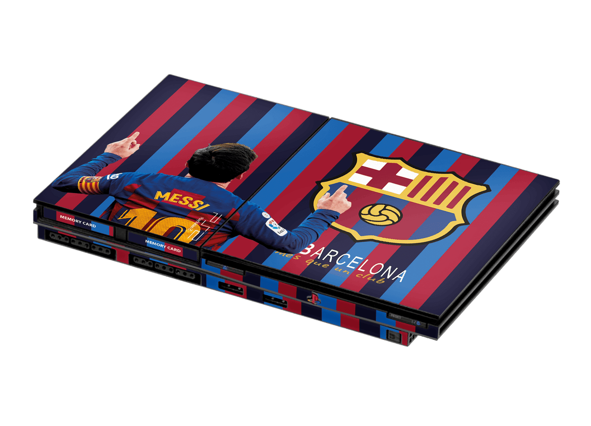 FC Barcelona Skin Playstation 2 Slim Xonebrand