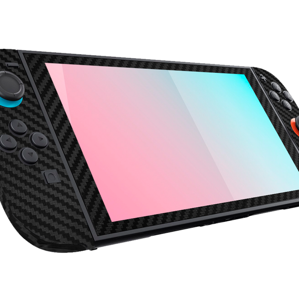 Fibra Carbono Negro Skin Nintendo Switch 2 (2025)