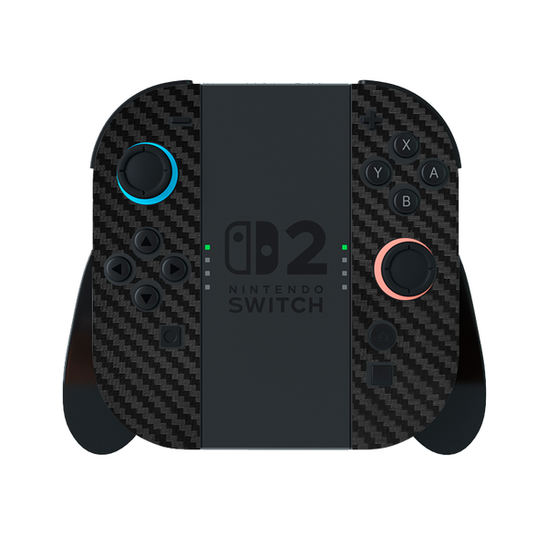 Fibra Carbono Negro Skin Nintendo Switch 2 (2025)