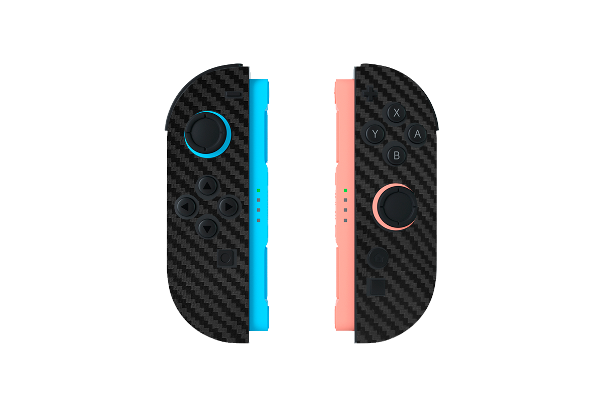 Fibra Carbono Negro Skin Nintendo Switch 2 (2025)