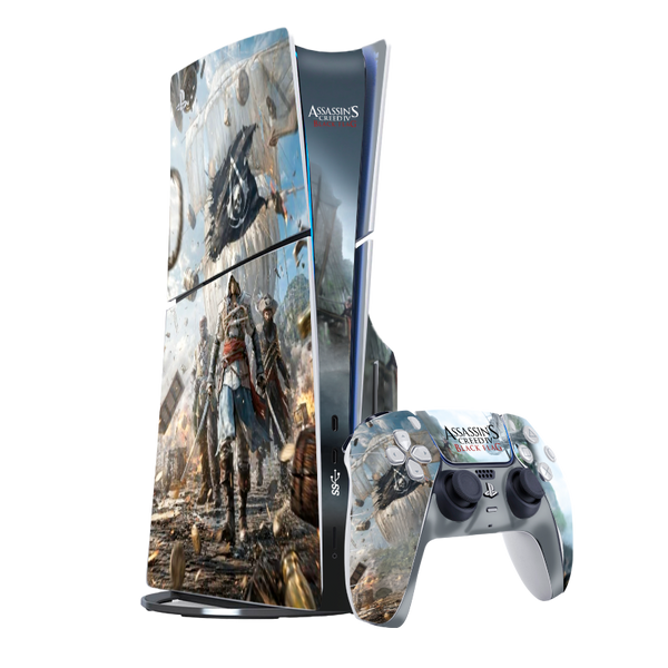 Assassins Creed Black Flag Skin Playstation 5 Slim Xonebrand