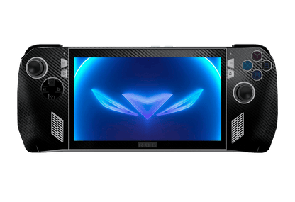 Fibra Carbono Negro Asus Rog Ally Handheld Gaming Computer Skin