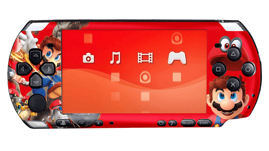 Super Mario Odyssey PSP Handheld Gaming Bundle Skin