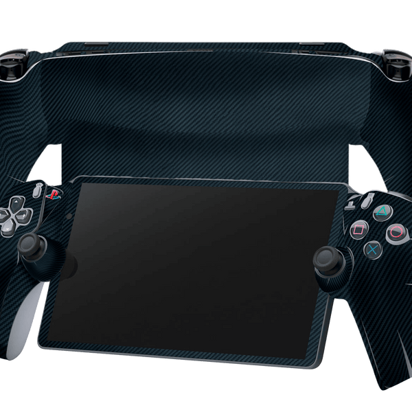 Fibra Carbono Azul Skin Playstation Portal