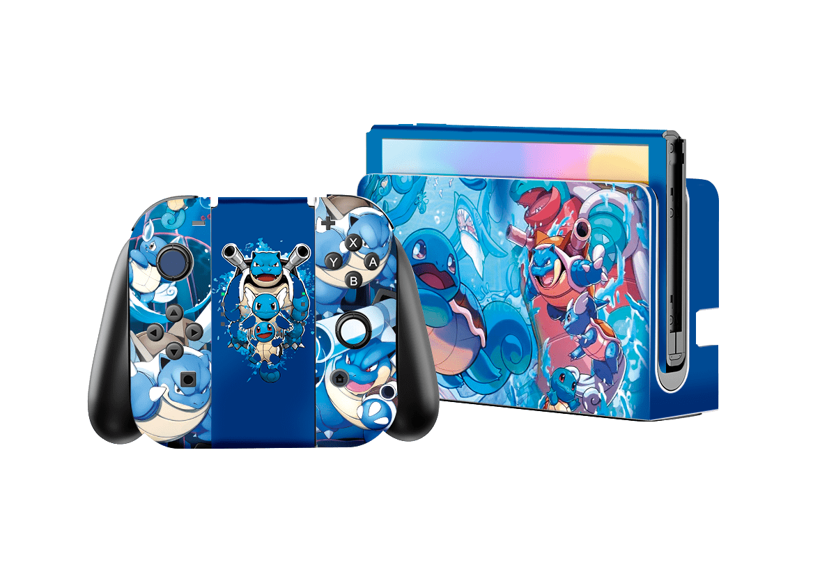Pokemon Squirtle Skin Nintendo Switch OLED (2021) Xonebrand