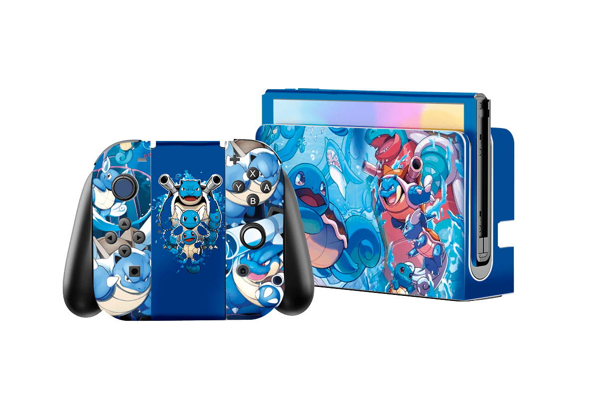 Pokemón Squirtle Nintendo Switch Oled (2021) Skin