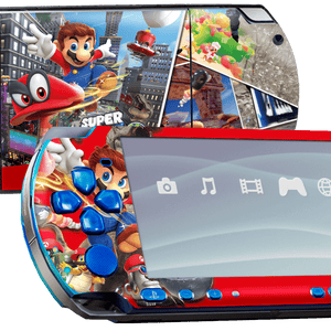 Super Mario Odyssey PSP Handheld Gaming Bundle Skin