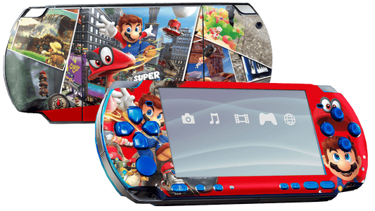 Super Mario Odyssey PSP Handheld Gaming Bundle Skin