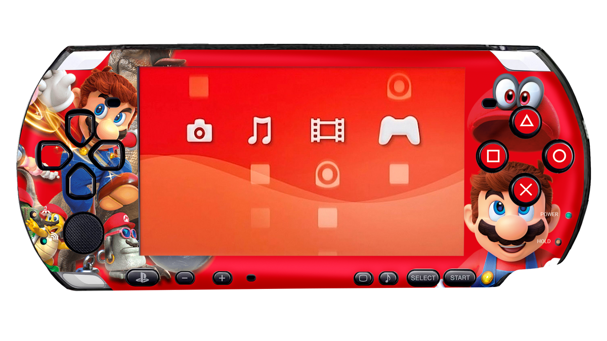 Mario Odyssey Skin Playstation Portable (PSP) Xonebrand