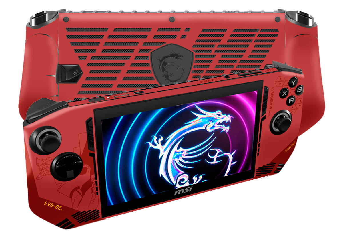 Evangelion Eva 02 Skin MSI Claw A1M Xonebrand