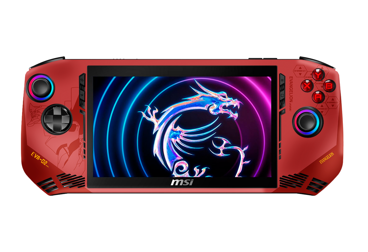 Evangelion Eva 02 Skin MSI Claw A1M Xonebrand