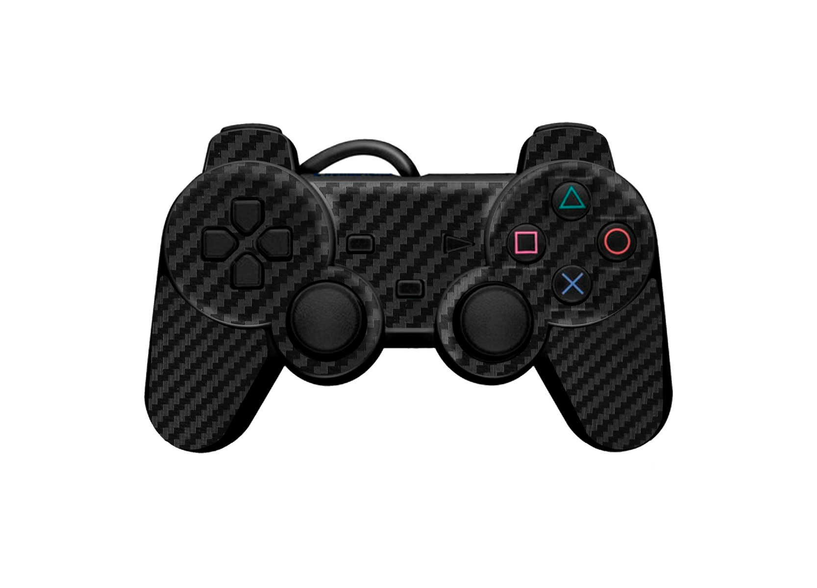 Carbon Fiber Black Skin Playstation 2 Slim