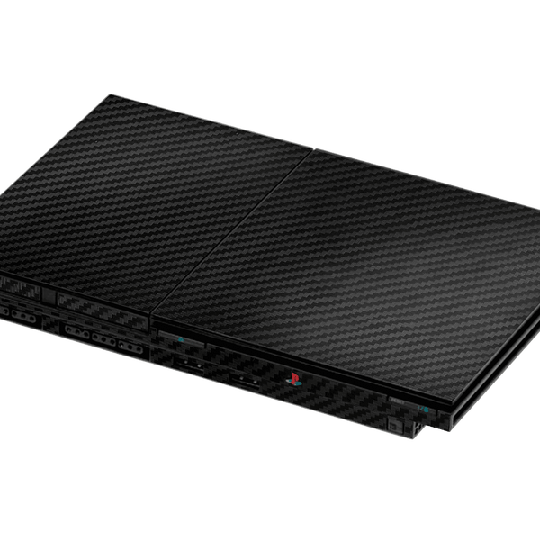 Carbon Fiber Black Skin Playstation 2 Slim