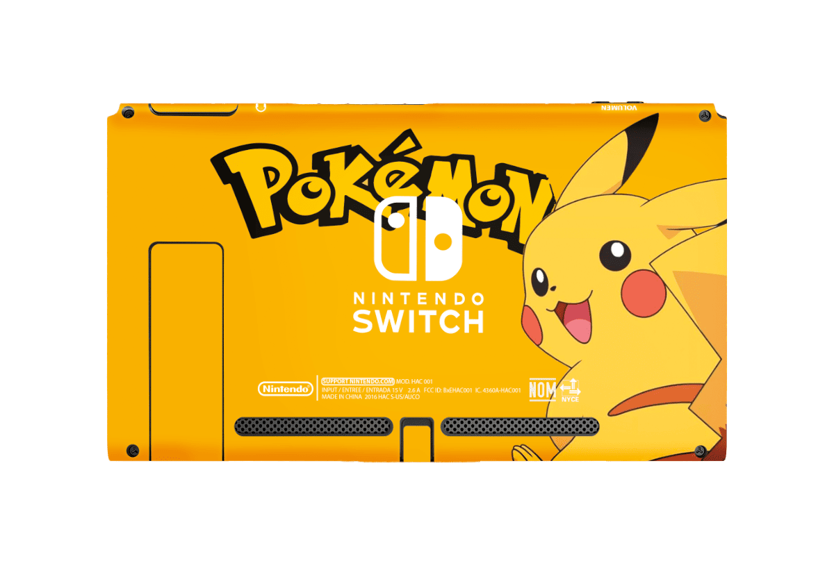 Pokemon Pikachu Skin Nintendo Switch (2017) Xonebrand