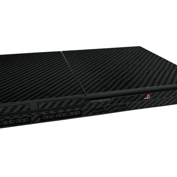 Carbon Fiber Black Skin Playstation 2 Slim