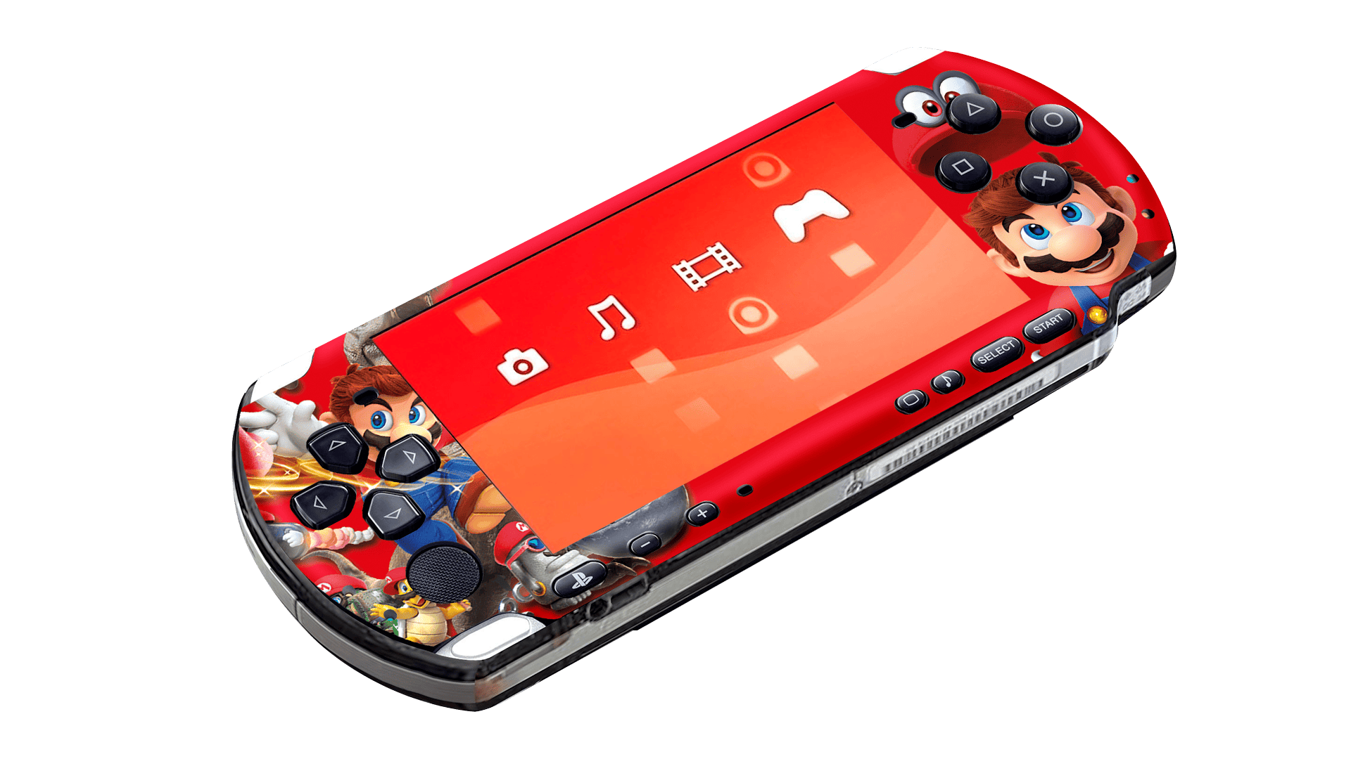 Super Mario Odyssey PSP Handheld Gaming Bundle Skin