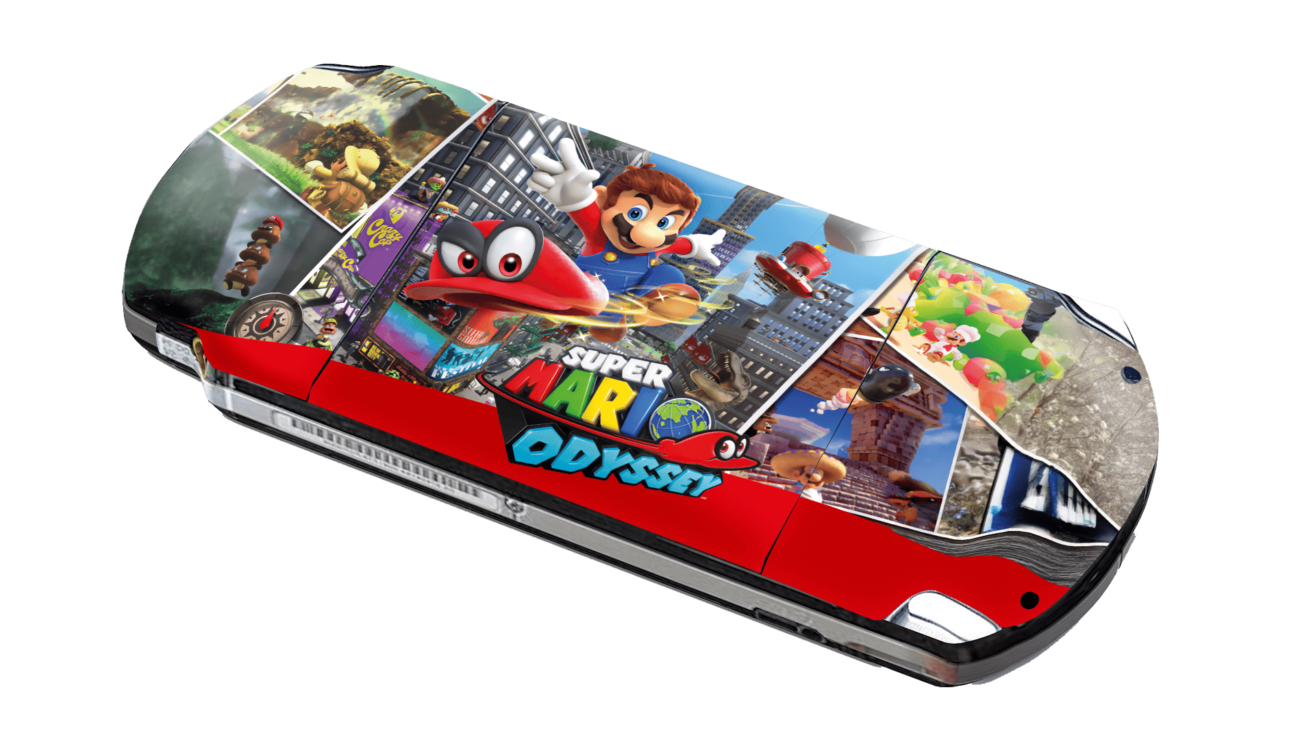 Super Mario Odyssey PSP Handheld Gaming Bundle Skin