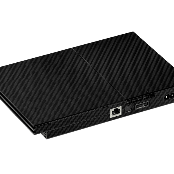 Carbon Fiber Black Skin Playstation 2 Slim