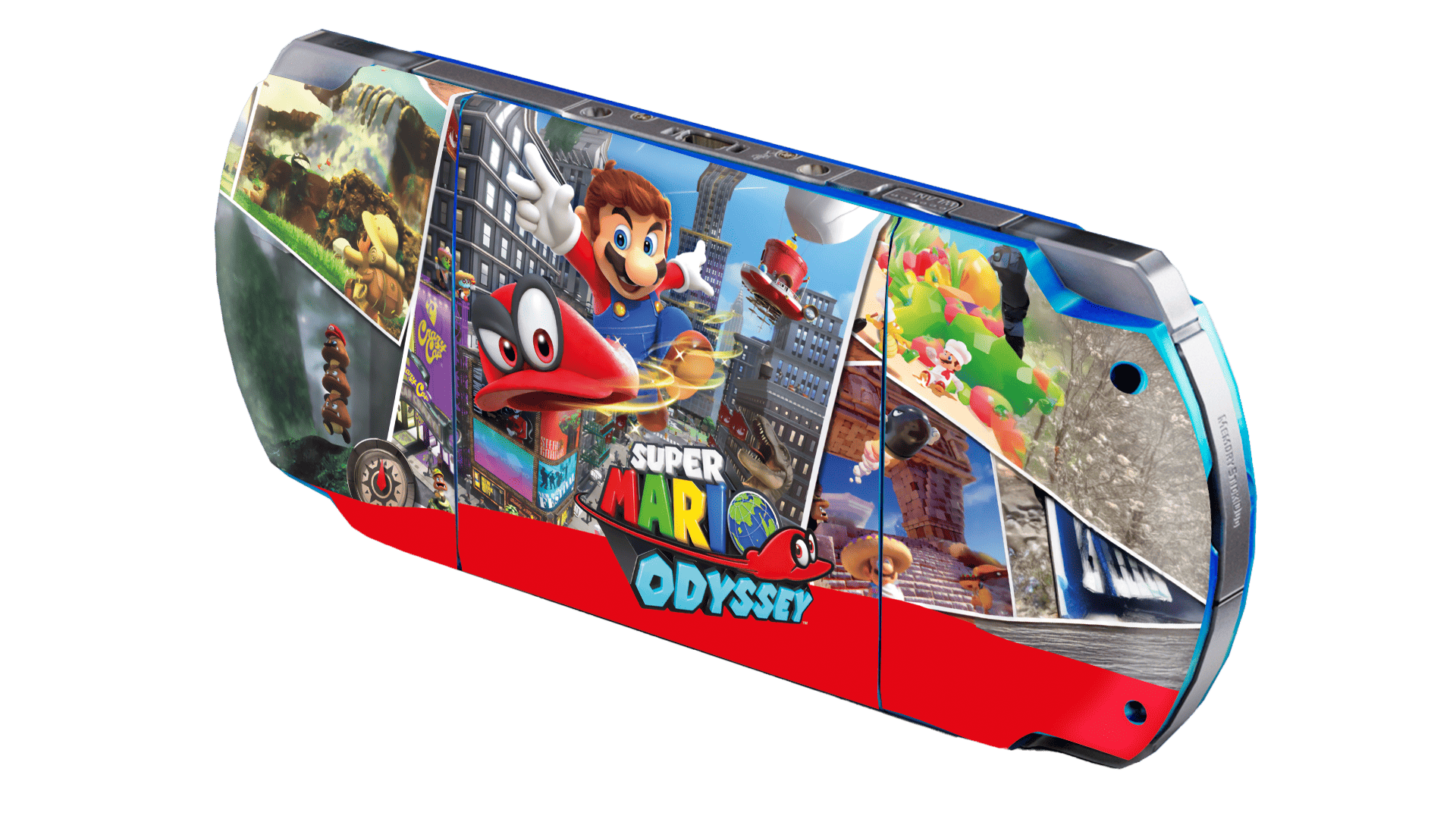 Super Mario Odyssey PSP Handheld Gaming Bundle Skin