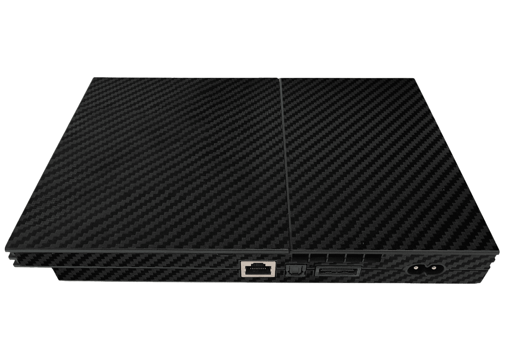 Carbon Fiber Black Skin Playstation 2 Slim
