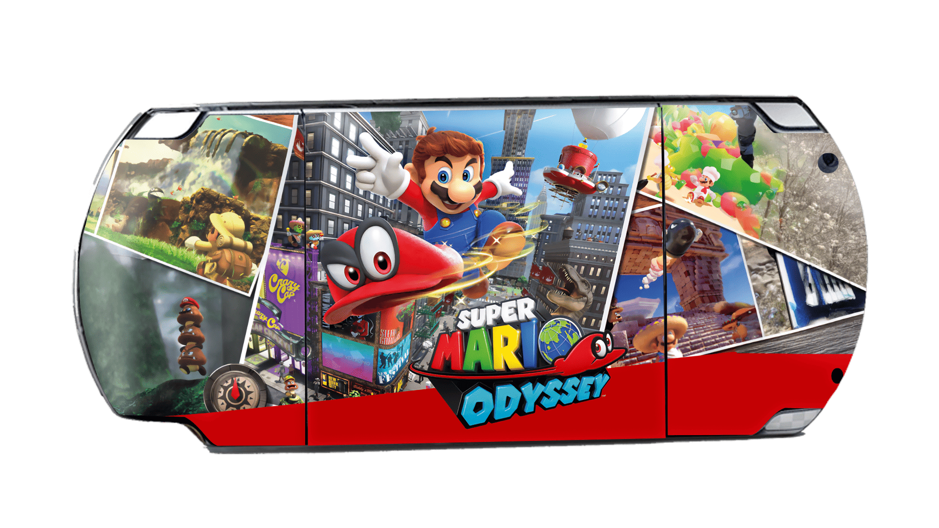 Super Mario Odyssey PSP Handheld Gaming Bundle Skin