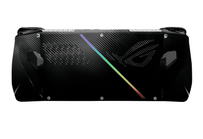 Fibra Carbono Negro Asus Rog Ally Handheld Gaming Computer Skin