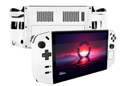 Carbon Fiber White Lenovo Legion Go Skin