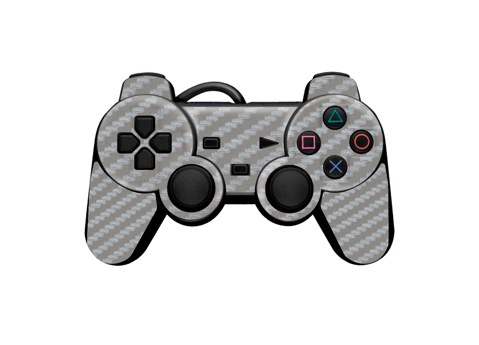 Gray Carbon Fiber Skin Playstation 2 Slim