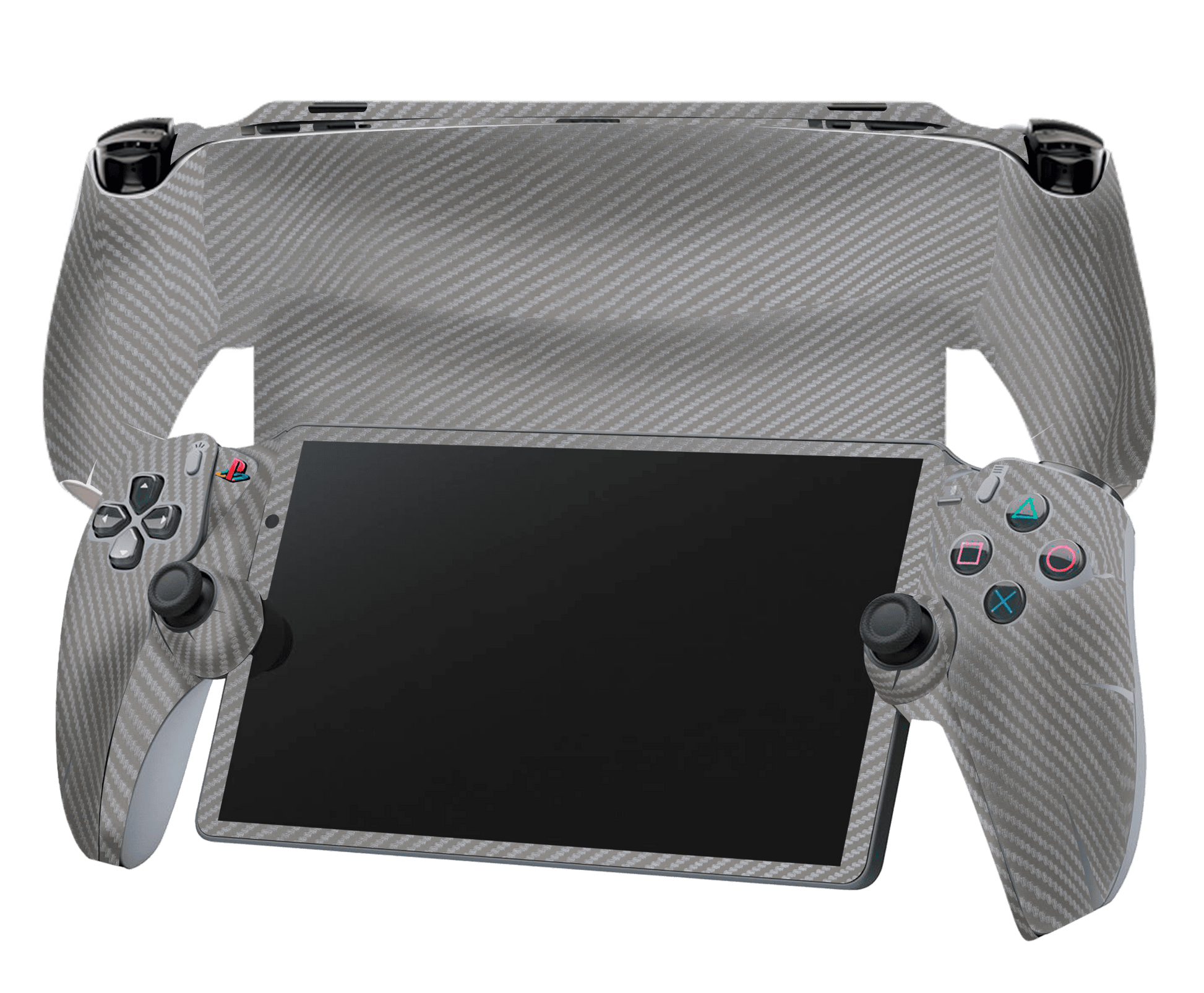 Fibra Carbono Gris Skin Playstation Portal