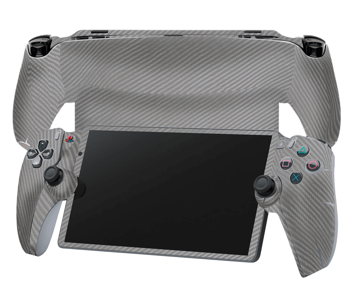Fibra Carbono Gris Skin Playstation Portal Xonebrand